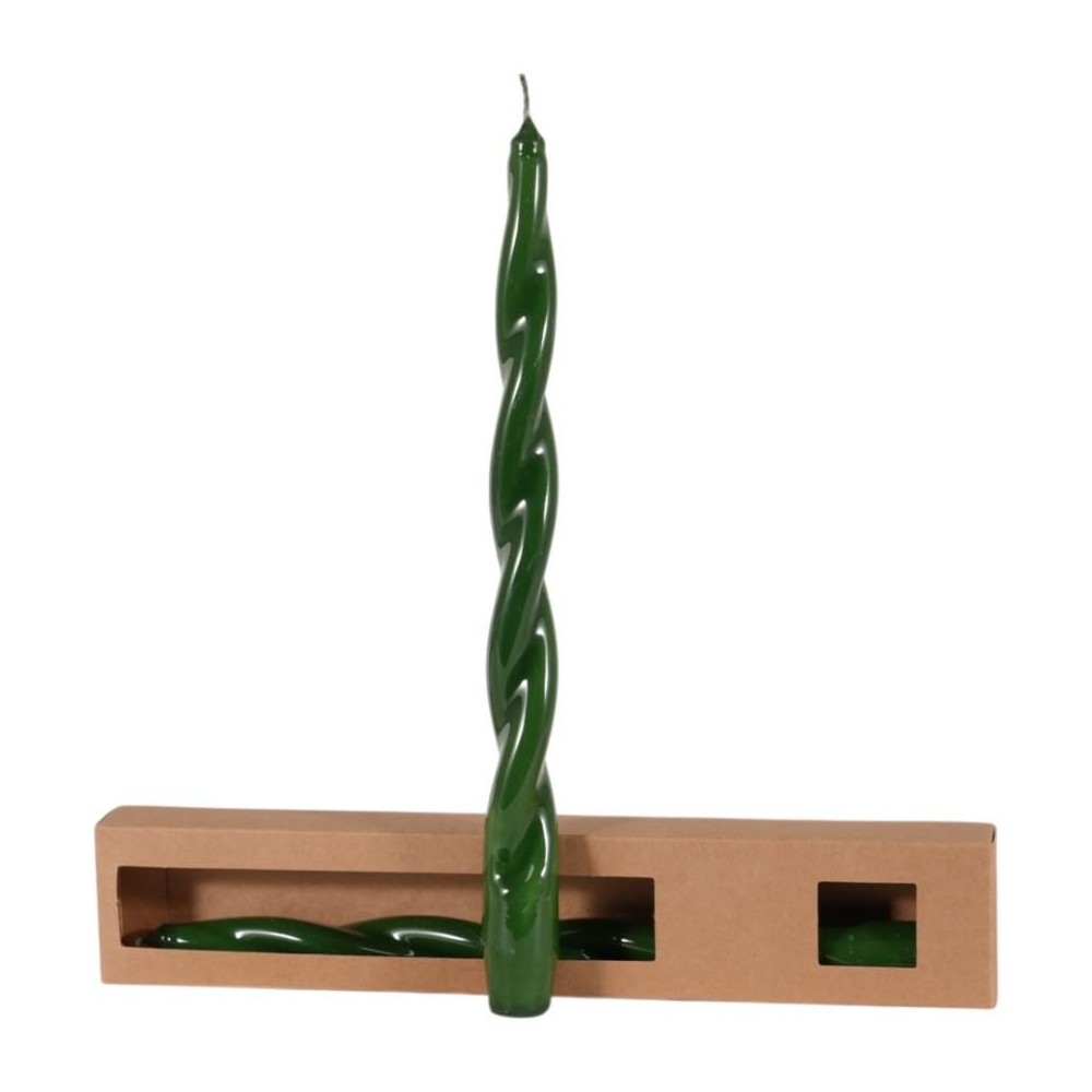 CANDELA SPIRALE H.290MM. D.20MM. BIANCA